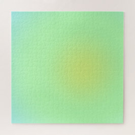 モダンカラフルレインボーのグラデーション水色 ジグソーパズル