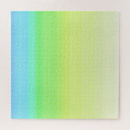 モダンカラフルレインボーのグラデーション水色 ジグソーパズル