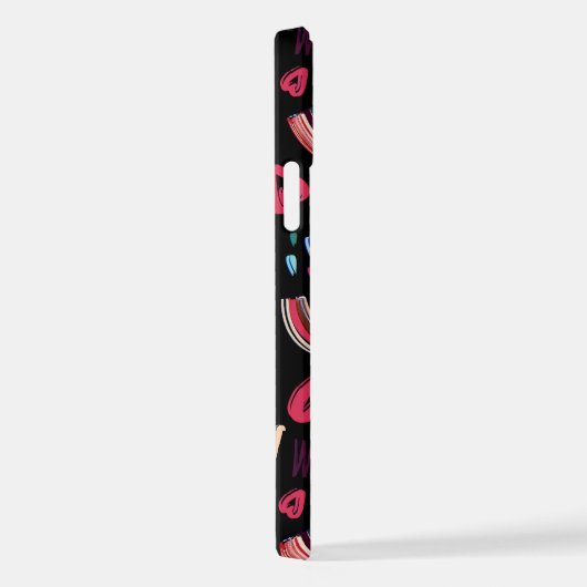 モダンカラフルレインボーカスタムフォト iPhoneケース (右側面)