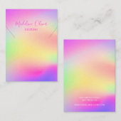 モダンカラフルレインボーネックレス展     名刺 (正面/裏面)