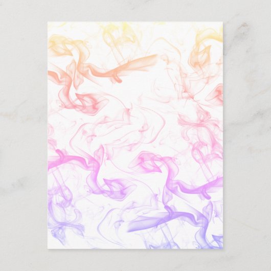 モダンカラフルレインボー結婚ミストテンプレート エンクロージャーカード (裏面)