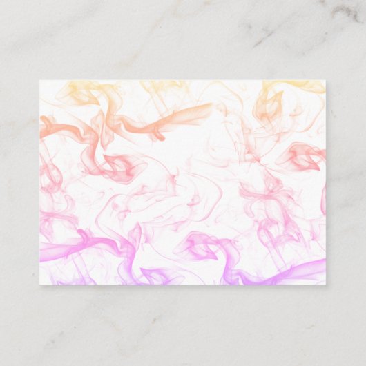 モダンカラフルレインボー結婚ミストテンプレート エンクロージャーカード (裏面)