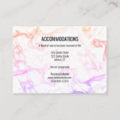 モダンカラフルレインボー結婚ミストテンプレート エンクロージャーカード (正面)