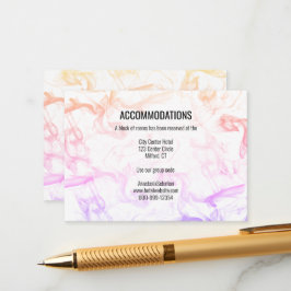 モダンカラフルレインボー結婚ミストテンプレート エンクロージャーカード