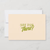 モダンカラフルレトロファンキーおもしろい結婚の 出欠カード (裏面)