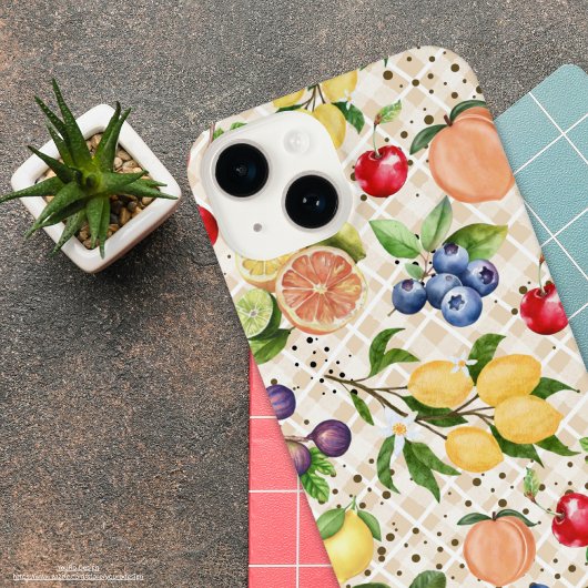 モダンカラフルヴィンテージ iPhoneケース