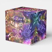 モダンカラフル万華鏡灯ディスコパーティー フェイバーボックス (裏面サイド)