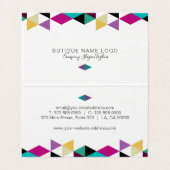 モダンカラフル三角形の構成 名刺 (内部フラット)