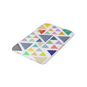 モダンカラフル三角形パターン バスマット (アングル)