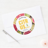 モダンカラフル体バタースクラブ製品ラベル ラウンドシール (封筒)