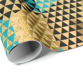 モダンカラフル八角形パターン ラッピングペーパー (ロールコーナー)