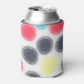 モダンカラフル円 缶クーラー (缶正面)