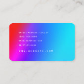 モダンカラフル勾配 名刺 (裏面)