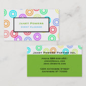 モダンカラフル名刺 名刺 (正面/裏面)