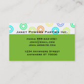 モダンカラフル名刺 名刺 (裏面)