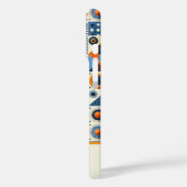 モダンカラフル幾何モノグラムの Case-Mate iPhoneケース (裏面 / 左)