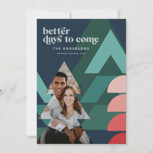 モダンカラフル幾何学的抽象芸術休日の写真 シーズンカード