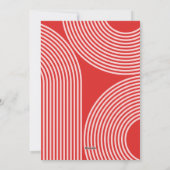 モダンカラフル幾何学的抽象芸術休日の写真 シーズンカード (裏面)