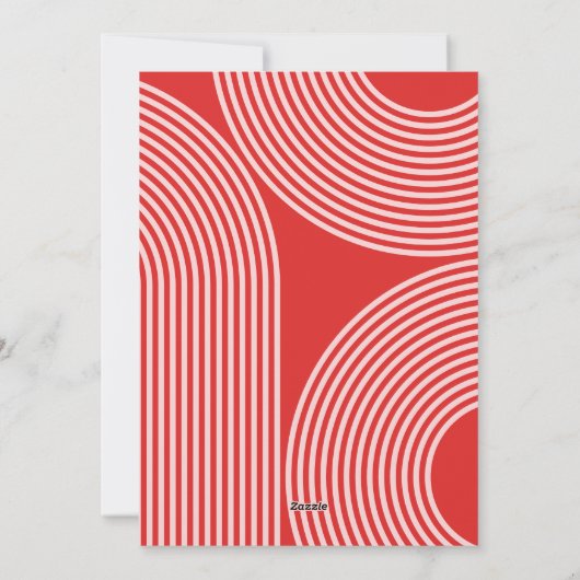 モダンカラフル幾何学的抽象芸術休日の写真 シーズンカード (裏面)