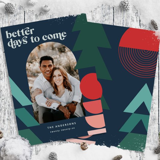 モダンカラフル幾何学的抽象芸術休日の写真 シーズンカード