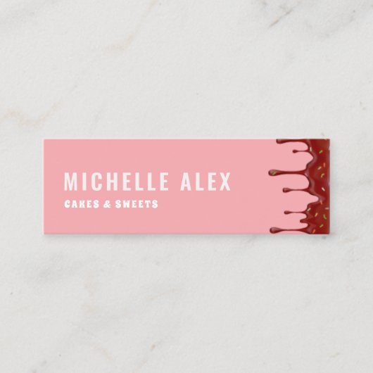 モダンカラフル店ベーカリーの名刺 スキニー名刺 (正面)