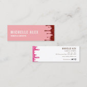 モダンカラフル店ベーカリーの名刺 スキニー名刺 (正面/裏面)