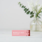 モダンカラフル店ベーカリーの名刺 スキニー名刺 (スタンド正面)