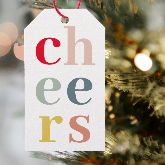 モダンカラフル応援 |パステルカラー ギフトタグ