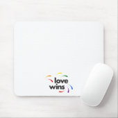モダンカラフル愛のよくはしゃぐデザイン マウスパッド (マウス)