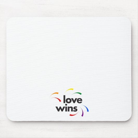 モダンカラフル愛のよくはしゃぐデザイン マウスパッド (正面)