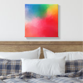 モダンカラフル抽象芸術エレガントテンプレート キャンバスプリント (インサイチュ (寝室))