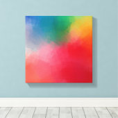 モダンカラフル抽象芸術エレガントテンプレート キャンバスプリント (インサイチュ (ウッドフロア))