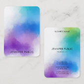モダンカラフル抽象芸術エレガントテンプレート 名刺 (正面/裏面)