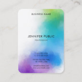 モダンカラフル抽象芸術エレガントテンプレート 名刺 (裏面)