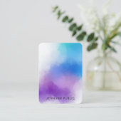 モダンカラフル抽象芸術エレガントテンプレート 名刺 (スタンド正面)