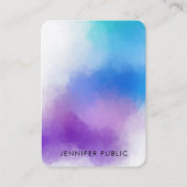 モダンカラフル抽象芸術エレガントテンプレート 名刺 (正面)