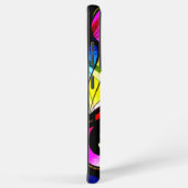 モダンカラフル抽象芸術ステンドグラスデザイン SAMSUNG GALAXYケース (右側面)