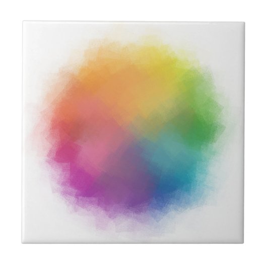 モダンカラフル抽象芸術テンプレートトレンディー タイル (正面)