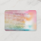 モダンカラフル抽象芸術トレンディーテンプレート 名刺 (裏面)