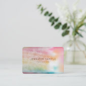 モダンカラフル抽象芸術トレンディーテンプレート 名刺 (スタンド正面)