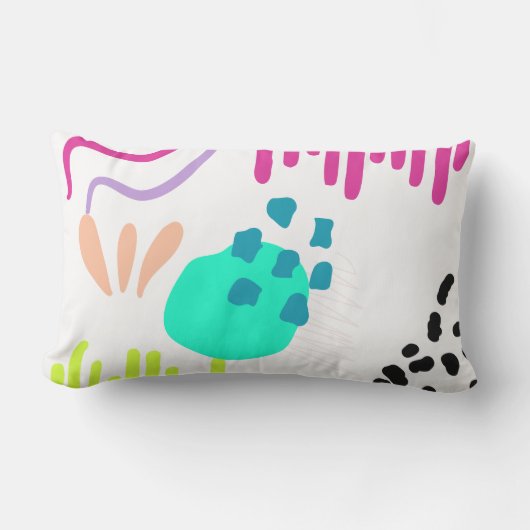 モダンカラフル抽象芸術パターン。 アウトドアクッション (正面)