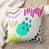 モダンカラフル抽象芸術パターン。 クッション (ブランケット)