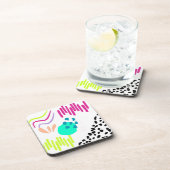 モダンカラフル抽象芸術パターン。 コースター (右側)