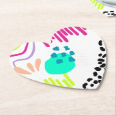 モダンカラフル抽象芸術パターン。 ペーパーコースター (アングル)