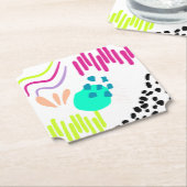 モダンカラフル抽象芸術パターン。 ペーパーコースター (アングル)