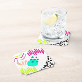 モダンカラフル抽象芸術パターン。 ペーパーコースター (インサイチュ)