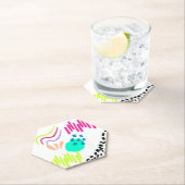 モダンカラフル抽象芸術パターン。 ペーパーコースター (インサイチュ)