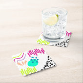 モダンカラフル抽象芸術パターン。 ペーパーコースター (インサイチュ)