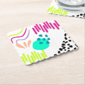 モダンカラフル抽象芸術パターン。 ペーパーコースター (アングル)