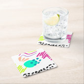 モダンカラフル抽象芸術パターン。 ペーパーコースター (インサイチュ)